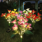 Solar-Powered LED Decorative Flower Garden Stakes | Thrascher
