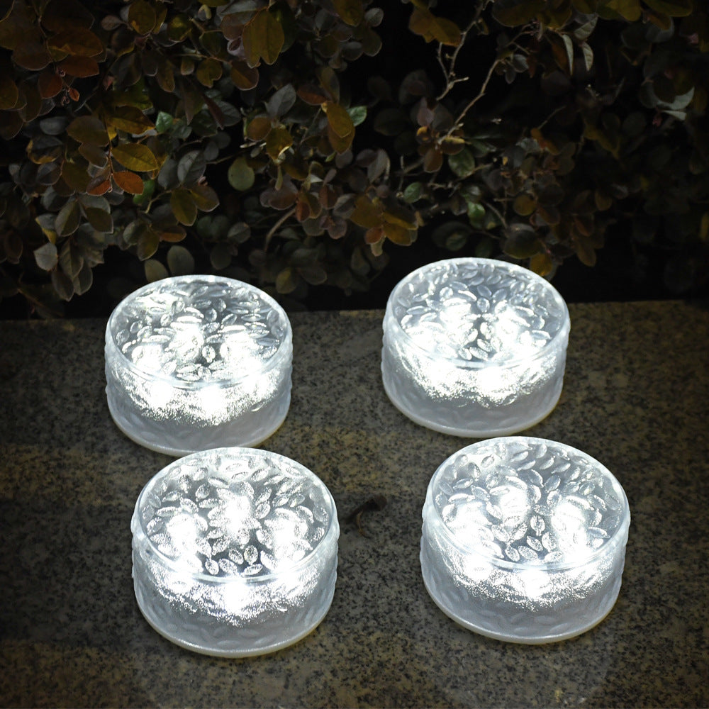 Solar Textured Glass Garden Path Lights | Thrascher