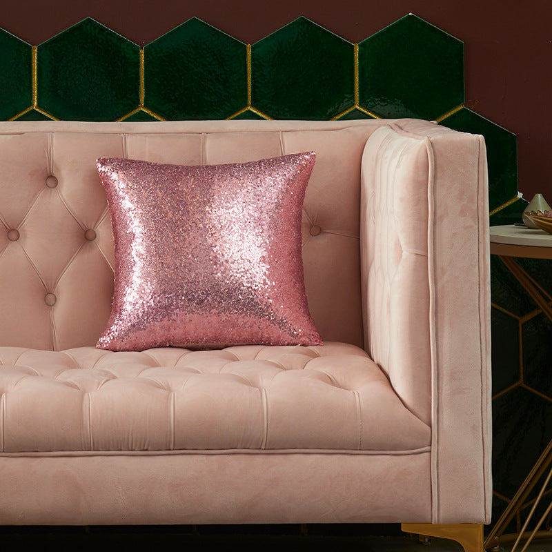 Sparkling Sequin Decorative Throw Pillow, 15.75 x 15.75 Inch, view 12
