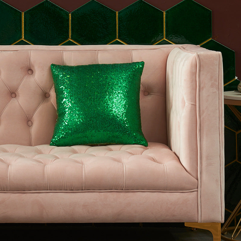 Sparkling Sequin Decorative Throw Pillow, 15.75 x 15.75 Inch, view 14