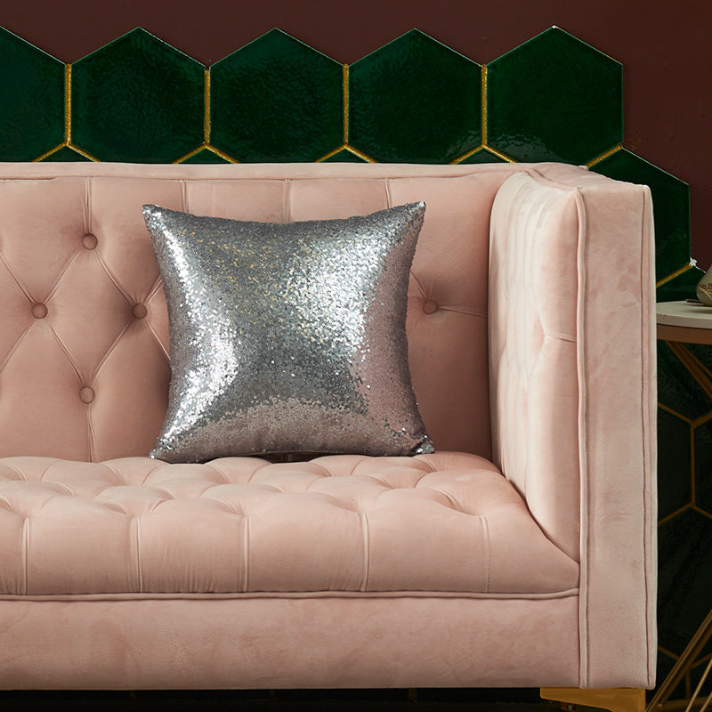 Sparkling Sequin Decorative Throw Pillow, 15.75 x 15.75 Inch, view 2