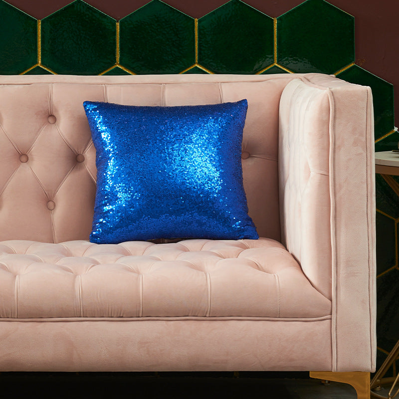 Sparkling Sequin Decorative Throw Pillow, 15.75 x 15.75 Inch, view 7