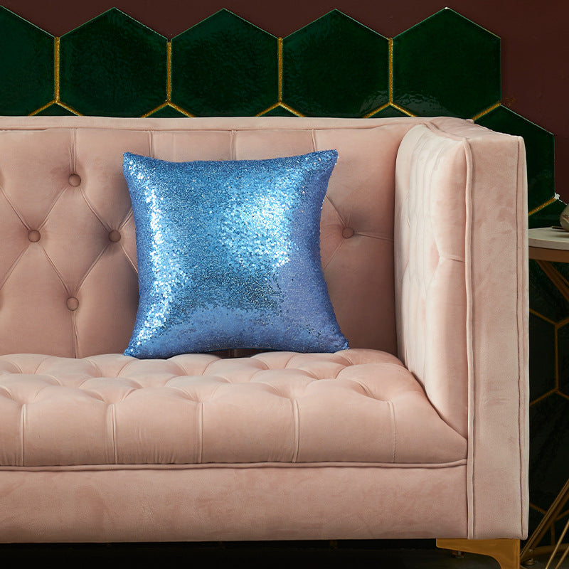 Sparkling Sequin Decorative Throw Pillow, 15.75 x 15.75 Inch, view 9