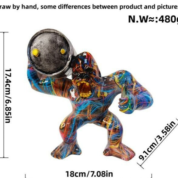 Sporty Decorative Figure of a Weightlifter | Thrascher