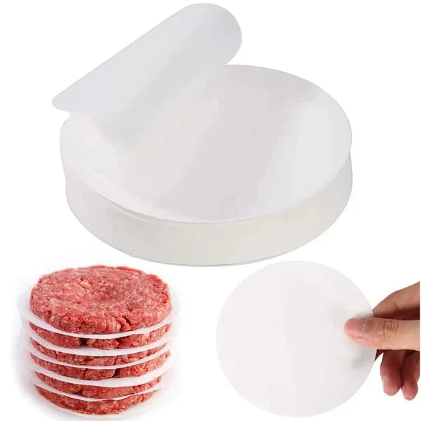 Manual Stainless Steel Hamburger Patty Press with Nonstick Coating