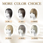 Women's Hairpiece with Adjustable Bangs, High-Temperature Fiber, 30 cm
