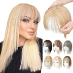 Women's Hairpiece with Adjustable Bangs, High-Temperature Fiber, 30 cm
