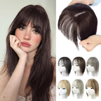Women's Hairpiece with Adjustable Bangs, High-Temperature Fiber, 30 cm