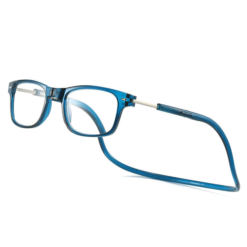 Magnetic Neck-Hanging Reading Glasses with PC Frame, AC Lenses