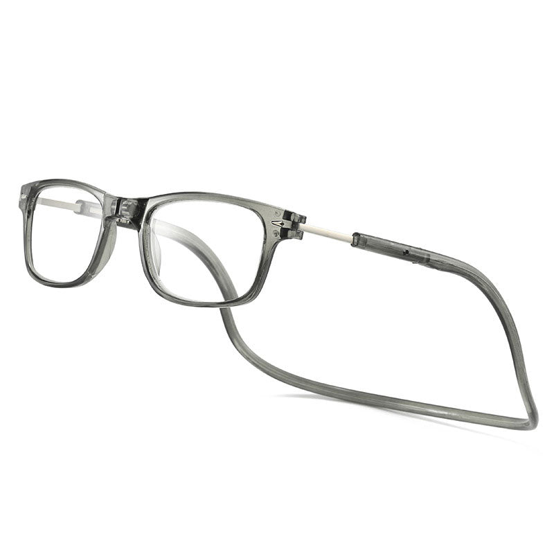Magnetic Neck-Hanging Reading Glasses with PC Frame, AC Lenses