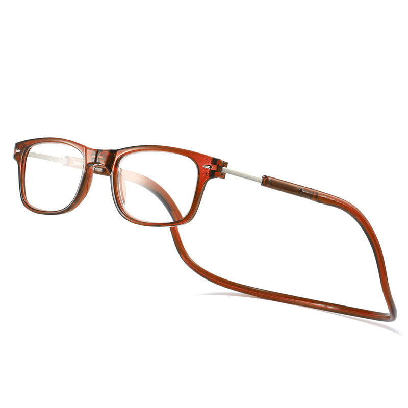 Magnetic Neck-Hanging Reading Glasses with PC Frame, AC Lenses