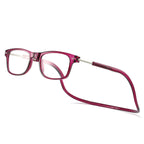 Magnetic Neck-Hanging Reading Glasses with PC Frame, AC Lenses