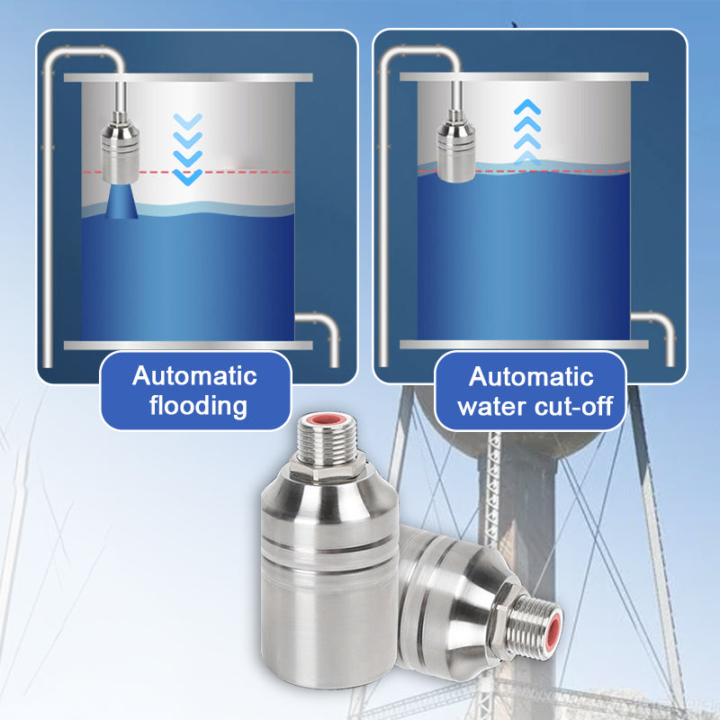 Automatic Stainless Steel Float Ball Valve, 1/2, 3/4 & 1 Inch