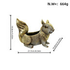 Squirrel-Shaped Planter | Thrascher