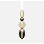 Stacked Orb Glass Pendant with Mixed Surface | Thrascher