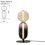 Stacked Orb Glass Pendant with Mixed Surface | Thrascher