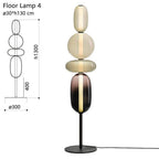 Stacked Orb Glass Pendant with Mixed Surface | Thrascher