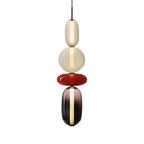 Stacked Orb Glass Pendant with Mixed Surface | Thrascher