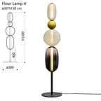 Stacked Orb Glass Pendant with Mixed Surface | Thrascher