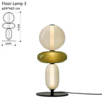 Stacked Orb Glass Pendant with Mixed Surface | Thrascher