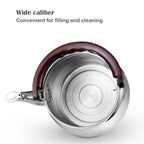 Thick-Walled Stainless Steel Whistling Stovetop Kettle, 0.6–2.7 L
