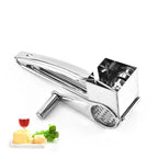 Stainless Steel Cheese Grater with Interchangeable Cutters, view 5