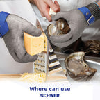 Stainless Steel Cut-Resistant Safety Gloves for Sharp-Tool Tasks, view 4