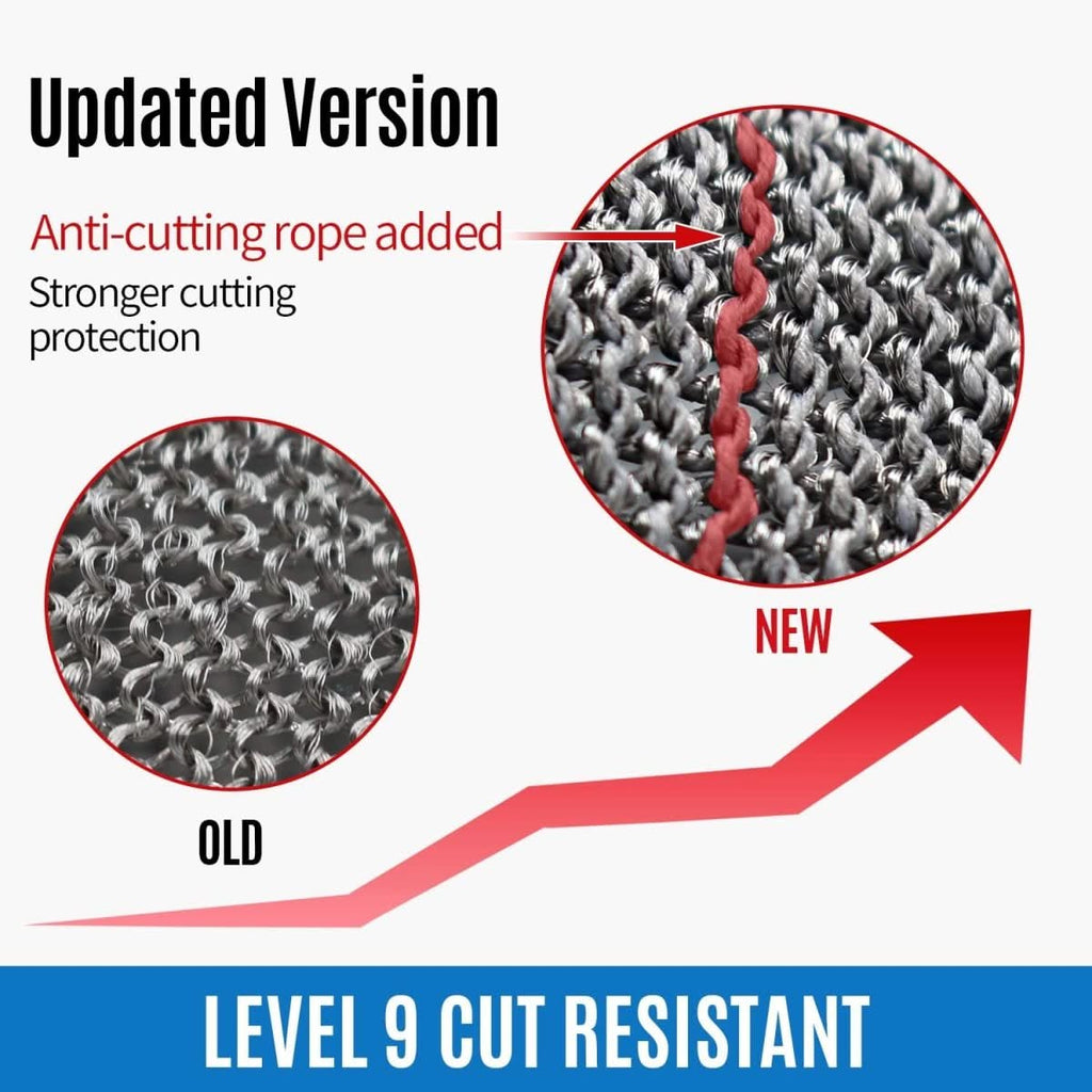 Stainless Steel Cut-Resistant Safety Gloves for Sharp-Tool Tasks, view 6