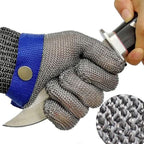 Stainless Steel Cut-Resistant Safety Gloves for Sharp-Tool Tasks, view 9