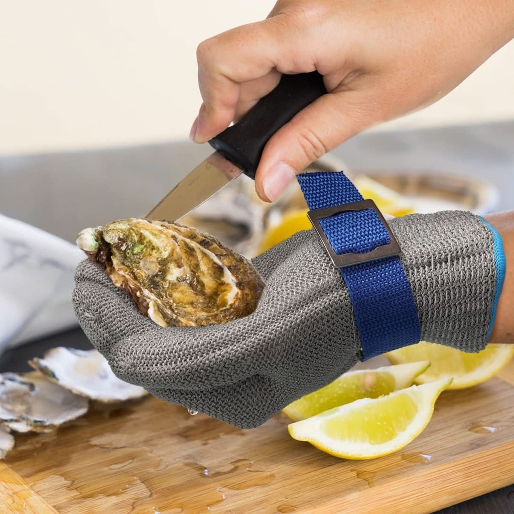 Stainless Steel Cut-Resistant Safety Gloves for Sharp-Tool Tasks
