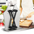 Stainless Steel Knife Sharpener for Straight and Serrated Blades, view 3