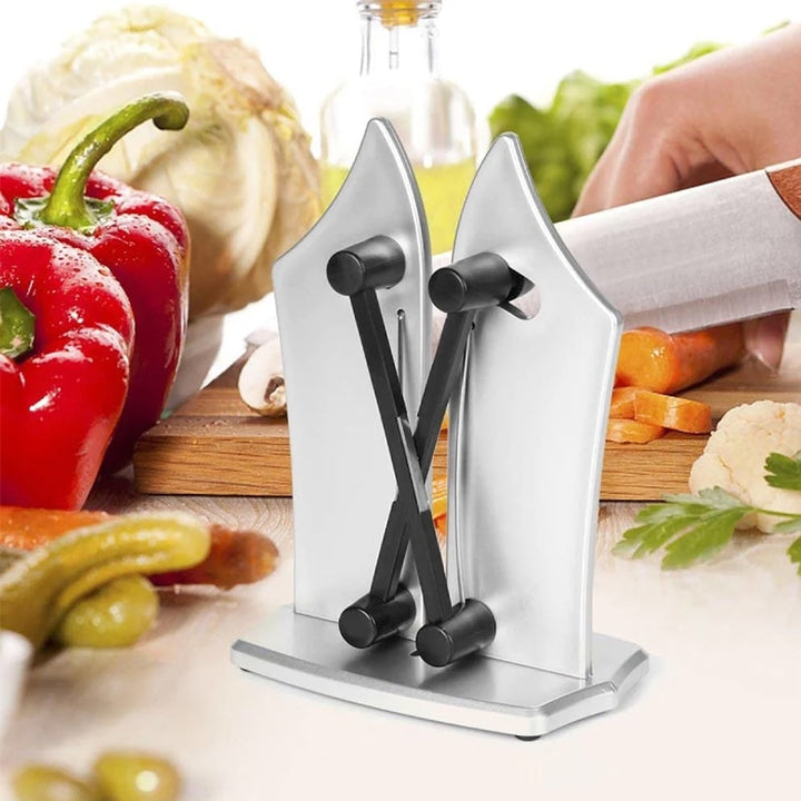 Stainless Steel Knife Sharpener for Straight and Serrated Blades, view 4