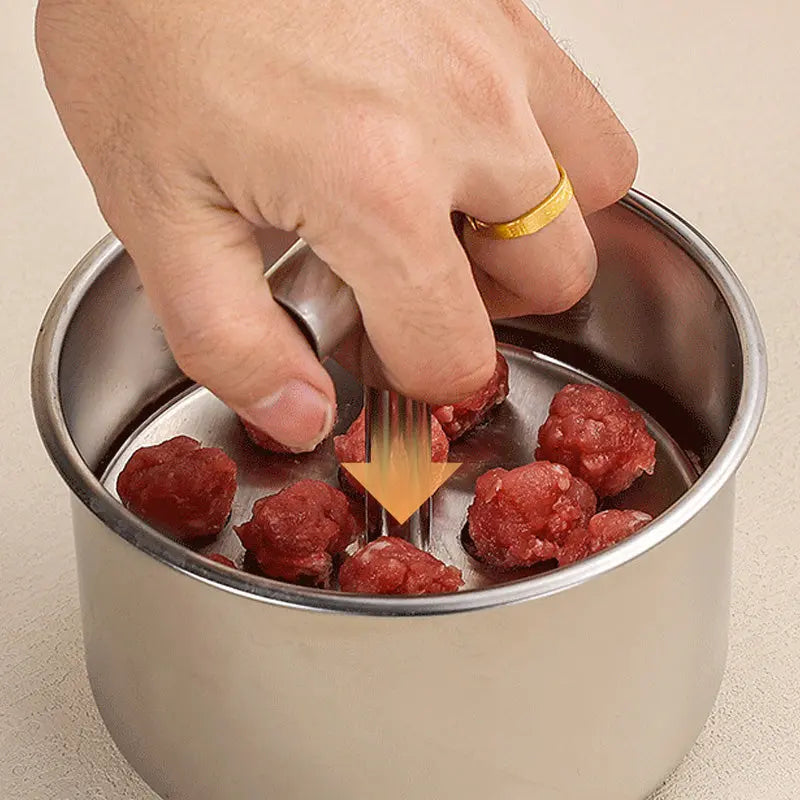 Stainless Steel Meatball Maker, 6 or 12 Holes, 125 g or 200 g Capacity
