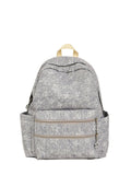 Star-Embellished Fabric Casual Backpack with Padded Straps