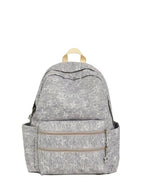 Star-Embellished Fabric Casual Backpack with Padded Straps