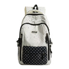 Star Patterned Utility Backpack with Water-Resistant Fabric and Multiple Pockets, view 4
