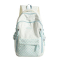 Star Patterned Utility Backpack with Water-Resistant Fabric and Multiple Pockets