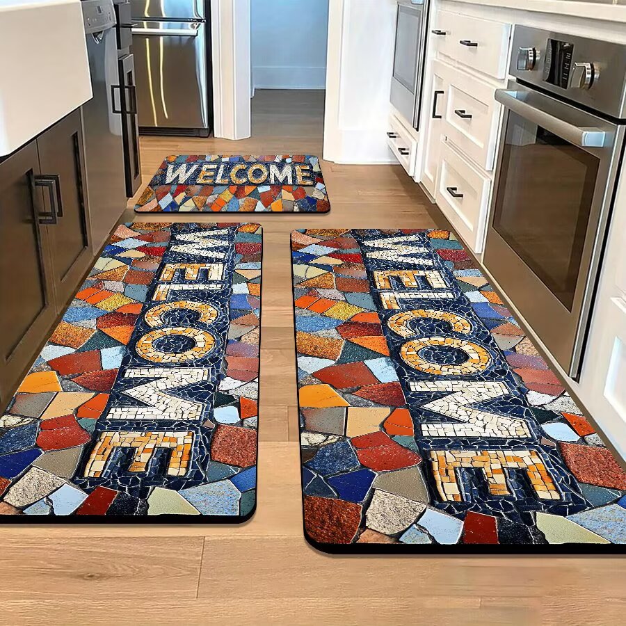 Stone-Inspired Decorative Area Mat | Thrascher