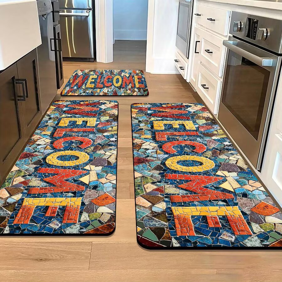 Stone-Inspired Decorative Area Mat | Thrascher