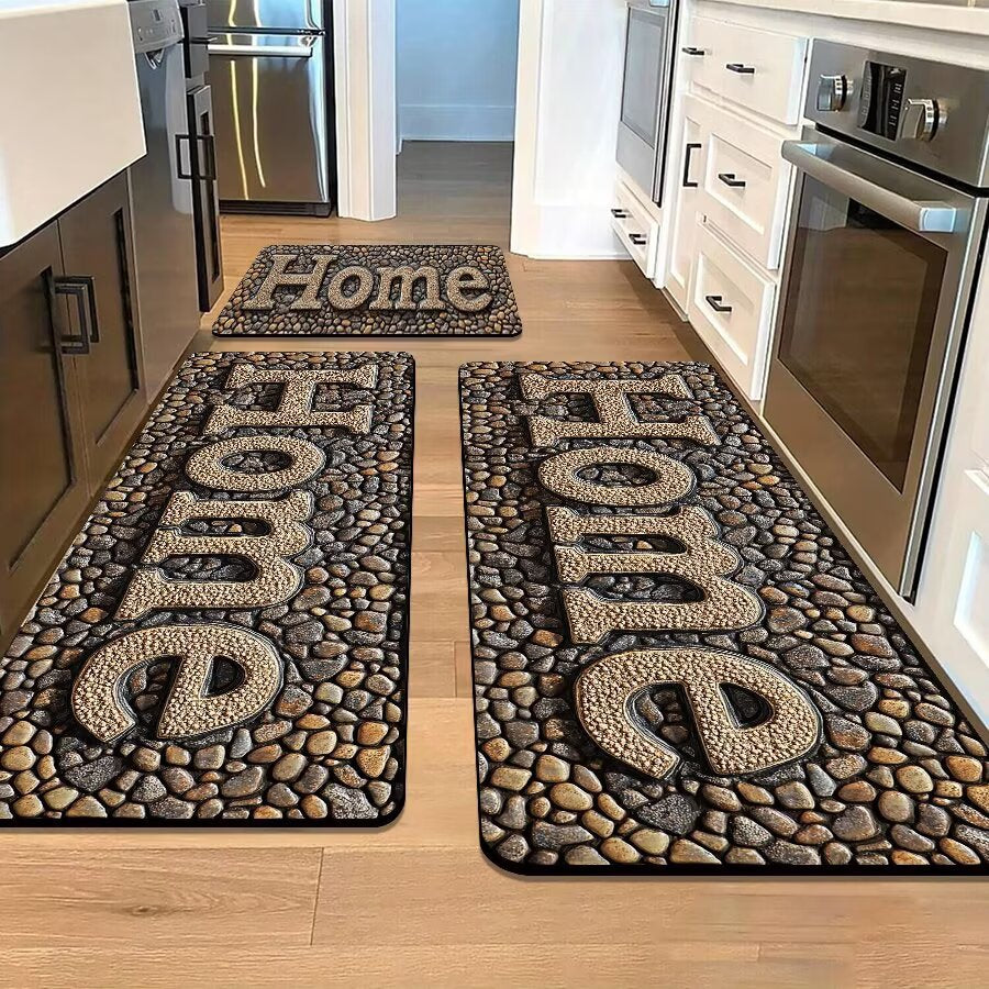 Stone-Inspired Decorative Area Mat | Thrascher
