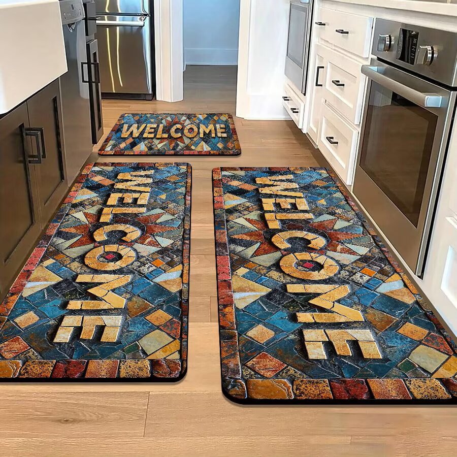 Stone-Inspired Decorative Area Mat | Thrascher