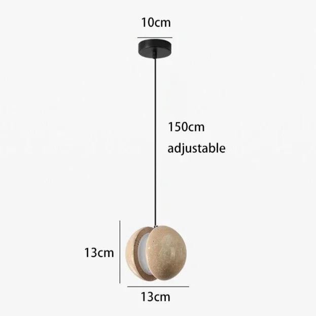 Stonebrook Travertine Pendant Lamp