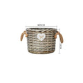 Storage Basket Gray Handwoven Functional | Thrascher