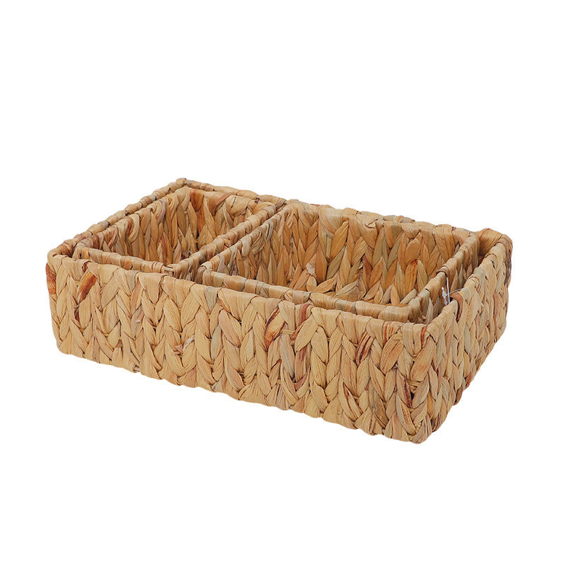 Storage Basket Green Woven Natural Fiber Soft Textile | Thrascher