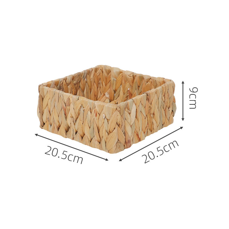 Storage Basket Green Woven Natural Fiber Soft Textile | Thrascher