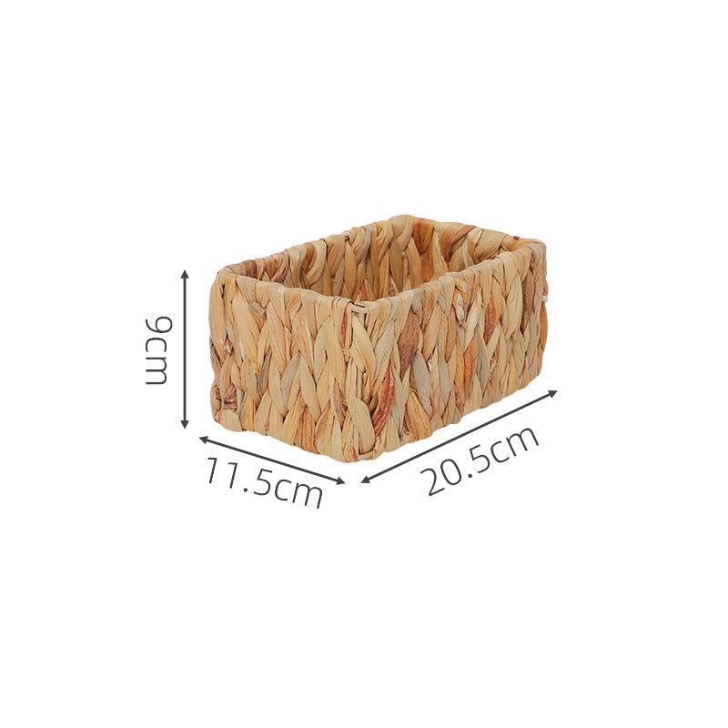 Storage Basket Green Woven Natural Fiber Soft Textile | Thrascher