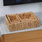 Storage Basket Green Woven Natural Fiber Soft Textile | Thrascher