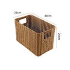 Storage Basket made of Natural Rattan Brown Khaki | Thrascher