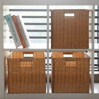 Storage Basket made of Natural Rattan Brown Khaki | Thrascher