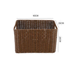 Storage Basket made of Natural Rattan Brown Khaki | Thrascher